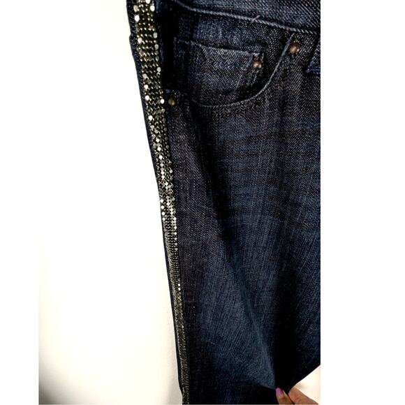 Express X2 low rise straight wmns jeans sz 12 Retro W37"Rise 8.5 Hips44 - Picture 4 of 9